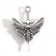 Tibetan Silver Charms Skull