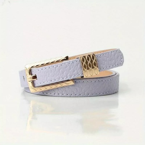 Hollow leather belt waist - hollow,