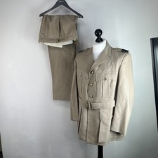 British 1980s RAF Pilots Tropical Uniform Group Captain size M Jacket & Trousers