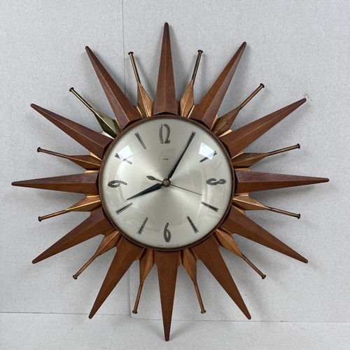 Metamec sunburst clock - metamec,
