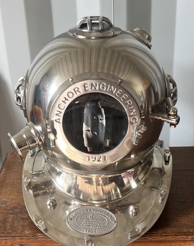 Chrome diving helmet 1921 - diving,