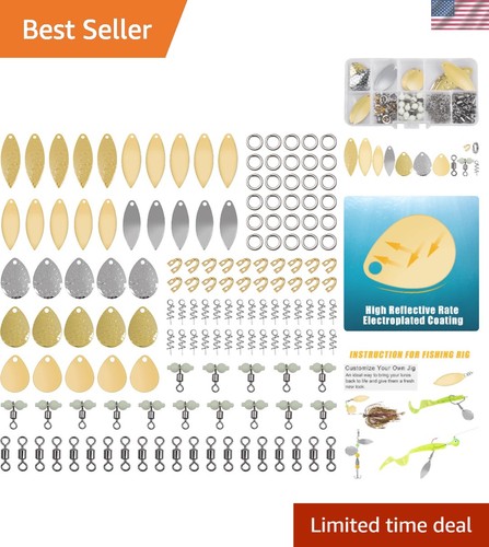 150pc diy fishing spinner - 150pc,