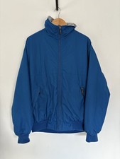 Musto Snugs Jacket Size Medium Bkue Grey Fleece Lined Coat Windbreaker