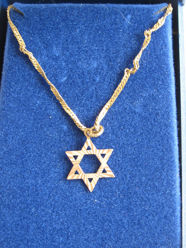 9ct gold star david - gold,
