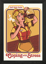 Coping with stress Framed Wall Art Poster Canvas Print Picture