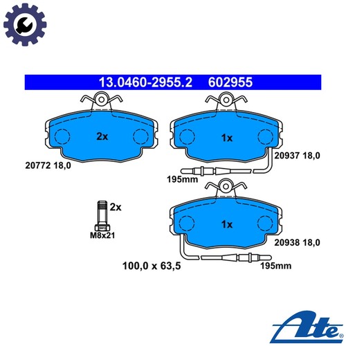 Brake pad set disc - disc,