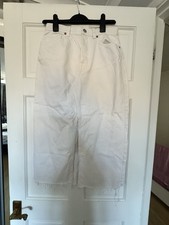 Mango White Denim Skirt Size M