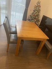 Solid Oak Extendable Dining