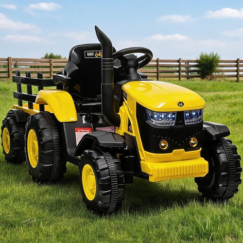 Kids ride tractor - w/, trailer