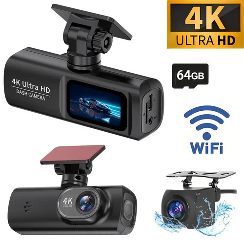 Dash cam front and - 4k,