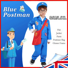 Postman Blue Outfits with Hat