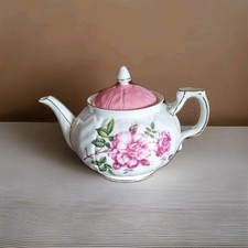 Beautiful Vintage Aynsley Pink Roses Crocus Teapot 