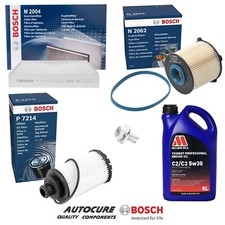 FOR VAUXHALL INSIGNIA SRI NAV VX-LINE CDTI S/S MK1 BOSCH FILTER SERVICE KIT & 5L