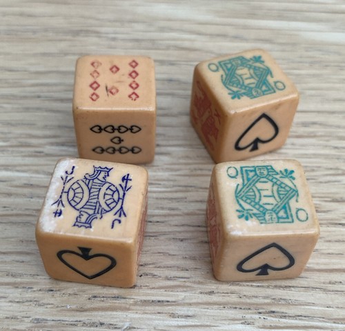 Dice butterscotch bakelite - dice,