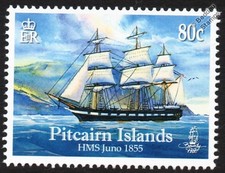 HMS JUNO 26-Gun Spartan-Class Sixth-Rate Royal Navy Frigate Warship Stamp