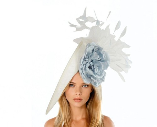 White ivory baby blue bridal - blue,