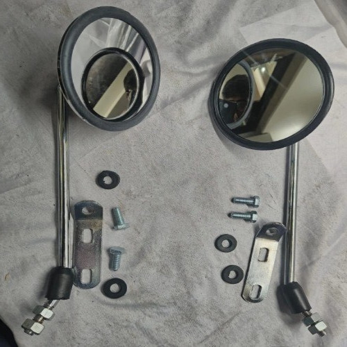 Chrome mirrors head set - mirrors,