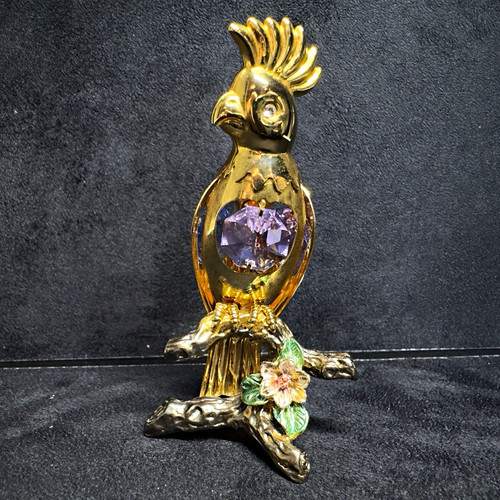 Gold tone cockatoo parrot - tone,