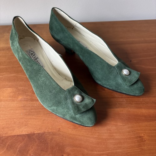 Vintage green suede - vintage, kitten