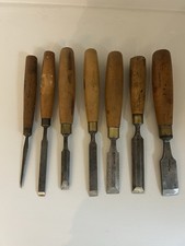 Wood Chisels Set of 7 Vintage
