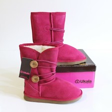 Ukala Emu Girl's Pink Suede Winter Boots Youth Size 3