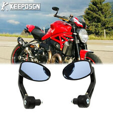 Pair 7/8" Bar End Mirrors For