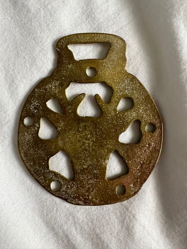 Vintage english horse brass - horse,