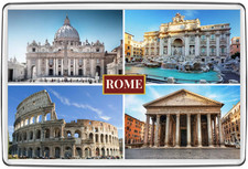 Rome Vatican Colosseum Fridge