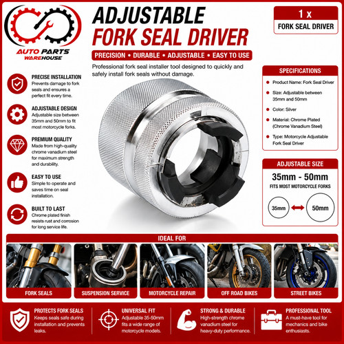 50mm adjustable fork seal - adjustable,