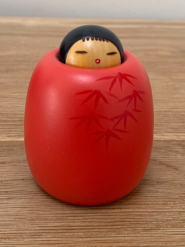 Japanese kokeshi wooden doll - japanese,