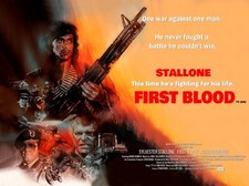 FIRST BLOOD 1982  quad poster