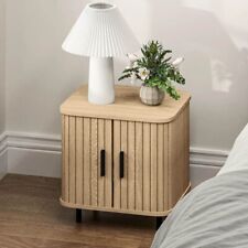 Small Bedside Cupboard Vintage Mid Century Style Unit Side Table Storage Cabinet