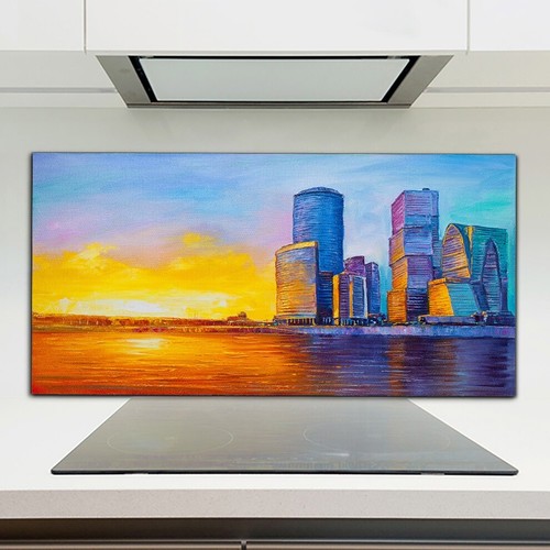 Kitchen splashback toughened - kitchen,