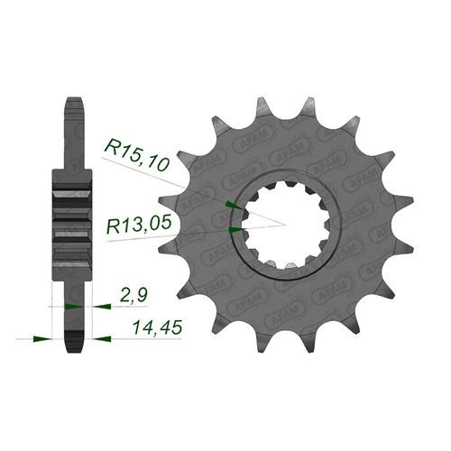 Afam front sprocket - afam,
