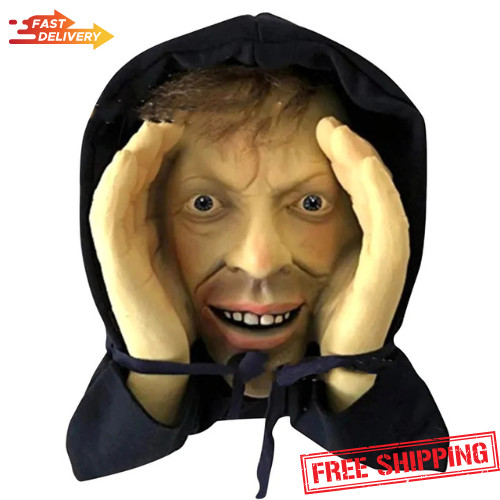 Scary peeper halloween window - halloween,
