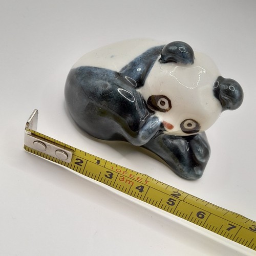 Vintage ceramic panda figurine - vintage,