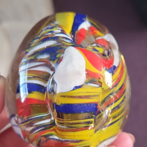 Art glass paperweight sphere - art,