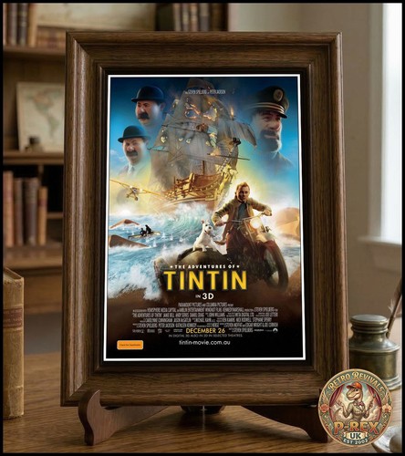 Tintin repro poster postcard - /,