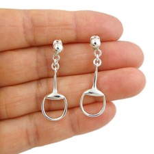 Horsebit Earrings 925 Sterling