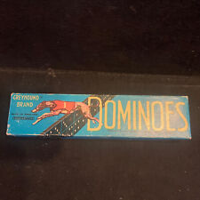 Vintage Spears Games - Greyhound Brand Dominoes - 28 Tiles