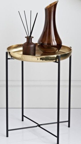 Gold metal side end - side,