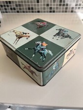 Rare Huntley & Palmers 40s Biscuit Tin Horse Equine Competitions Artwork B Wragg