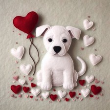 Single Luxury White Staffie