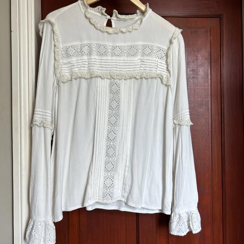 Vintage ivory lace victorian - ivory, &