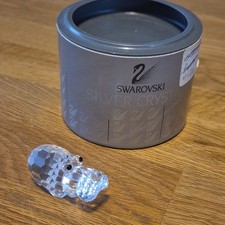 SWAROVSKI CRYSTAL HIPPOPOTAMUS FIGURE. #151737. BOXED