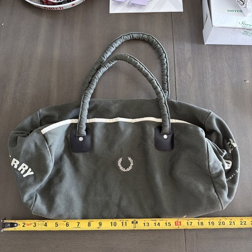 Vintage fred perry barrel bag - fred,