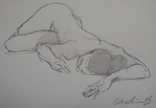 Original pencil drawing of a