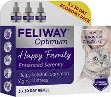Sale! Feliway Optimum 30 Day Refill X 3 Value Pack | 48ml Optimum Refill 3 Pack