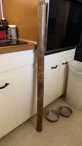 Vintage hand carved - 47”.,