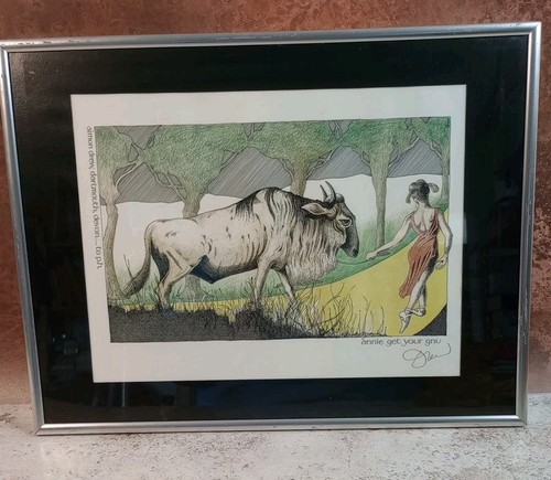 Simon drew signed print - signed,